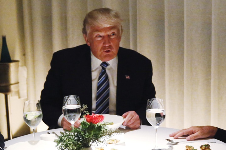 ハンバーガー好きで知られるトランプ　Lucas Jackson-REUTERS