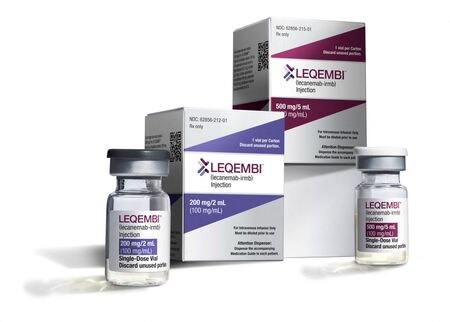 製薬大手のエーザイは２５日、米バイオジェンと共同で開発したアルツハイマー病新薬「レカネマブ」について、厚生労働省から製造販売の承認を取得したと発表した。提供：Eisai（２０２３年　ロイター／Eisai）