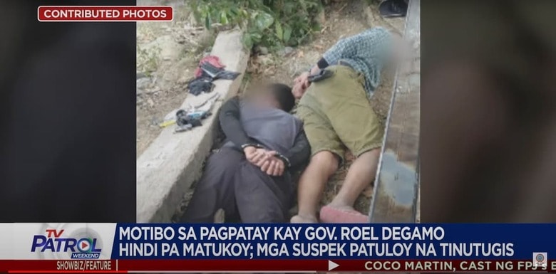 拘束された犯行グループのメンバーたち　ABS-CBN News / YouTube