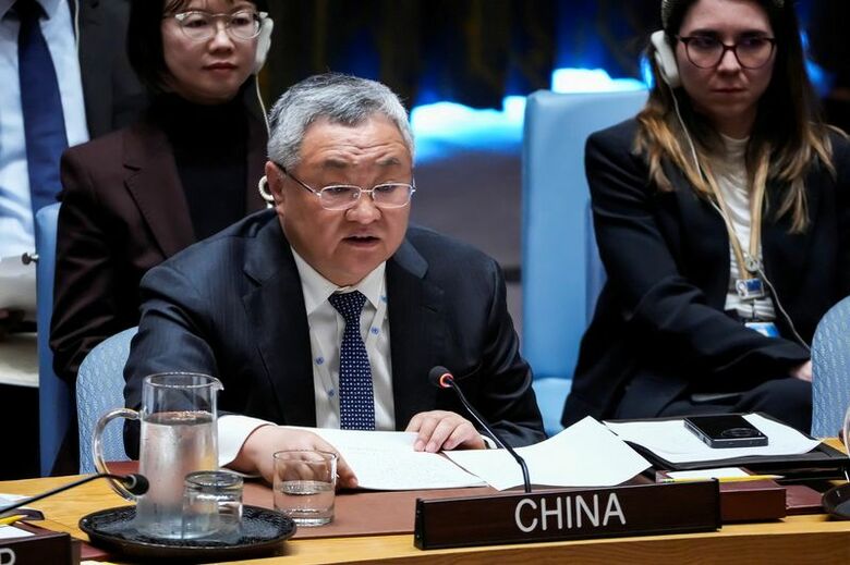 中国の傅聡国連大使。米ニューヨークの国連本部で４月撮影。REUTERS/Eduardo Munoz