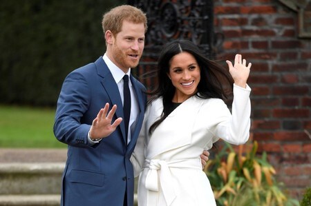 　５月１２日、英国のヘンリー王子（３３）と米女優メーガン・マークルさん（３６）の結婚式が１９日行われる。写真はロンドンのケンジントン宮殿で２０１７年１１月撮影（２０１８年　ロイター/Toby Melville）