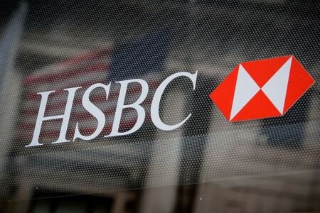 　８月２日、英銀大手ＨＳＢＣが発表した２０２１年上半期決算は、税引前利益が２倍以上に増加した。写真はニューヨークで２０１９年８月撮影（２０２１年　ロイター／Brendan McDermid）