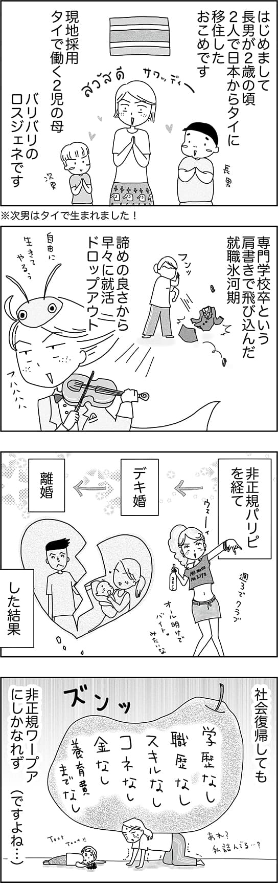 「子どもと2人日本脱出タイ暮らし。10年目」１話１ページ目