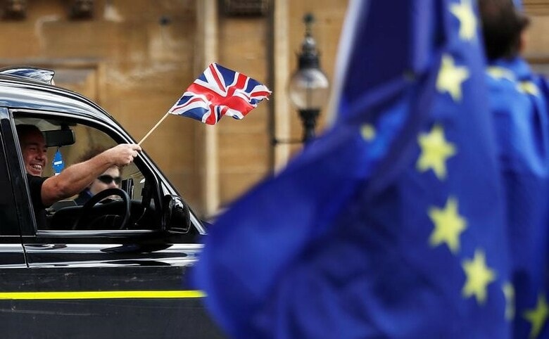 １１月７日、英国政府は、英国在住の欧州連合市民の在留資格に関する計画を発表し、２０１９年のＥＵ離脱後もＥＵ市民の大半が英国にとどまれるようにすると明らかにした。ロンドンで９月撮影（２０１７年　ロイター/Peter Nicholls）