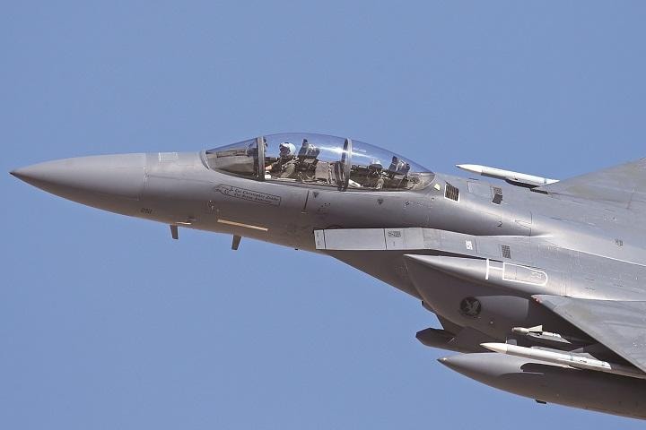 国防企業はアフガニスタン以外で儲けてきた（ボーイングのF15戦闘機）　MARK J. REBILASｰUSA TODAY SPORTSｰREUTERS