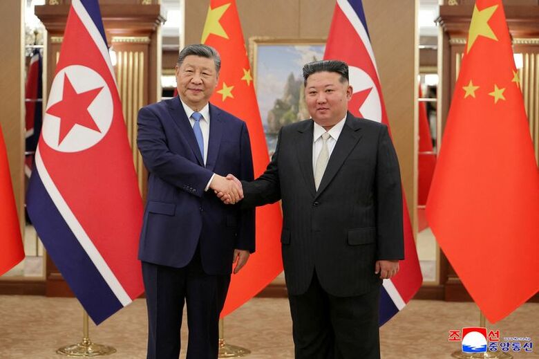6月8日、北朝鮮の平壌で撮影。提供写真。KCNA via REUTERS