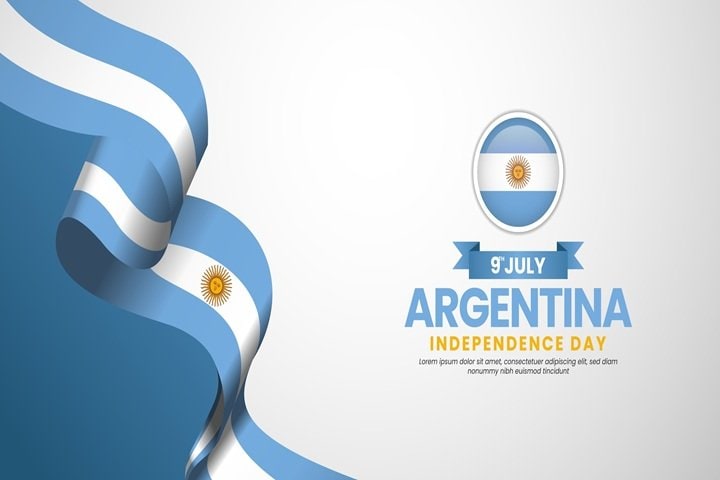 アルゼンチンの独立記念日のイラスト