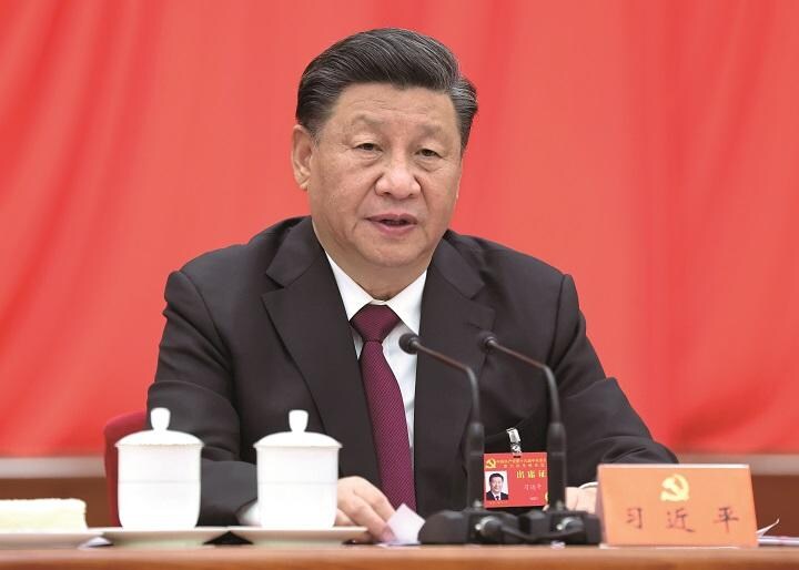 習近平は慣例を破り3期目に入るとされる　XINHUA/AFLO