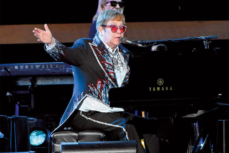 ドジャー・スタジアムで行った北米最終公演でもファンをたっぷり楽しませた　MICHAEL KOVAC/GETTY IMAGES