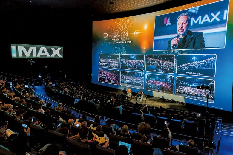 IMAXシアターで開かれた『デューン 砂の惑星PART3』（公開は12月）のファンイベント　DAVID JON/GETTY IMAGES FOR WARNER BROS. PICTURES