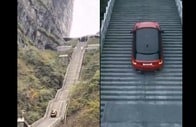 「999段の階段」を落下...中国・自動車メーカーがPR動画撮影で「大失態」、遺跡を破壊する「衝撃映像」にSNS震撼