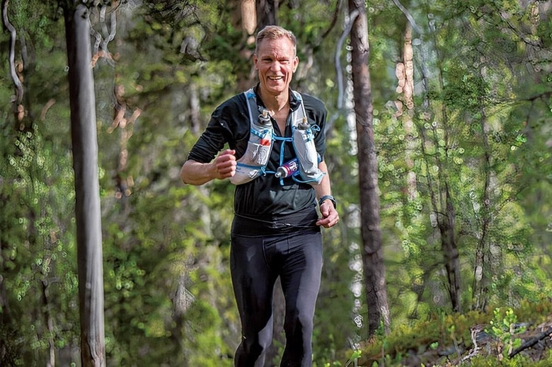 トレイルランニングを楽しむ筆者　©POPPISSUOMELA