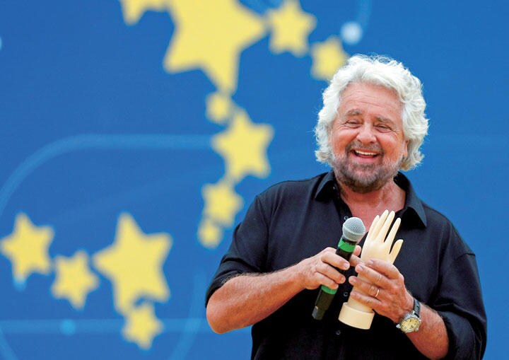 イタリア「五つ星運動」の創設者の1人グリッロはコメディアン　Max Rossi-REUTERS