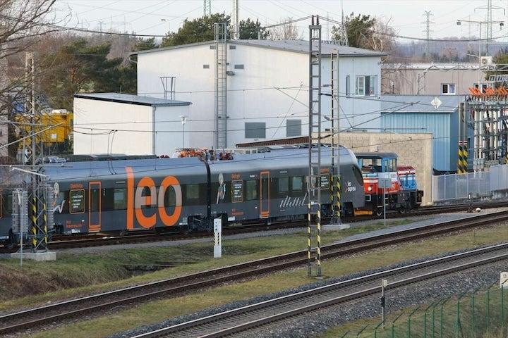  ヴェリム試験場の構内で入換作業中のシリウス　（撮影：橋爪智之）