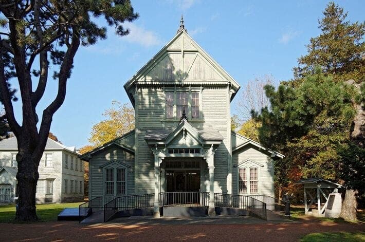 被害者の遺体の一部は札幌農学校付属植物園に陳列された。写真は現在の北大植物園博物館
