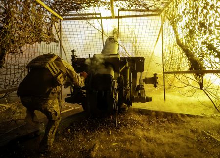 欧州各国はウクライナと協力し、ロシア・ウクライナ戦争を現在の戦線を維持する形で終結させることを目指す１２項目から成る提案を策定している。ウクライナのハルキウ州で４日撮影（２０２５年　ロイター/Sofiia Gatilova）
