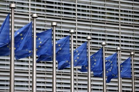 　欧州連合（ＥＵ）の欧州議会は５月１９日、中国との投資協定の批准手続きが停止している問題について、再開の条件として、中国に欧州の議員や外交官を標的にした報復制裁の撤回を求める決議案を２０日に承認する見通し。２０１５年１０月、ブリュッセルで撮影（２０２１年　ロイター/Francois Lenoir）