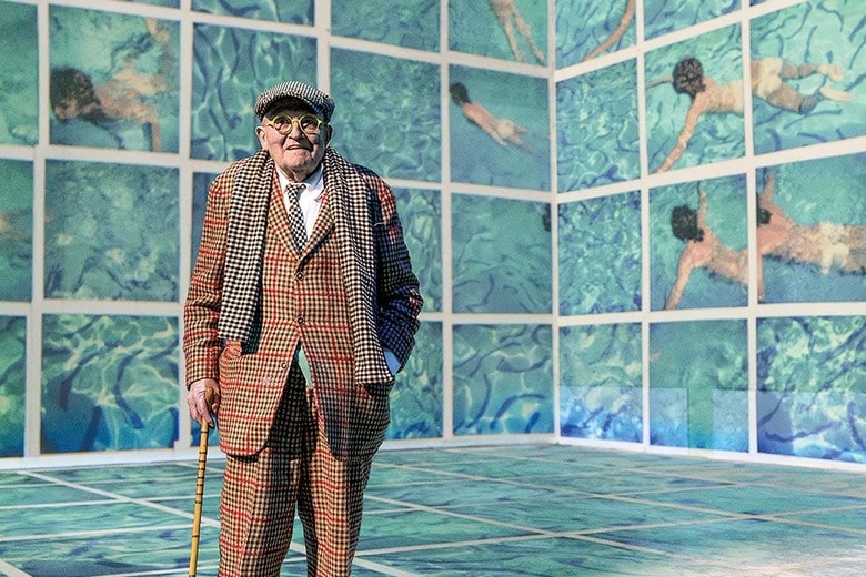 「若者たちに何かヒントを与えられたら」と語るホックニー　JUSTIN SUTCLIFFE