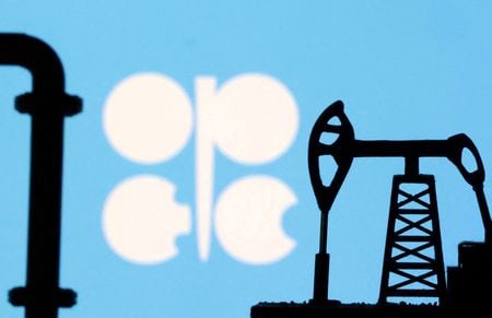 石油輸出国機構（ＯＰＥＣ）は１４日、加盟国やロシアなどで構成する「ＯＰＥＣプラス」に入っていない産油国の石油供給の２０２５年の伸びについて、日量約８０万バレル増を見込み、これまでの日量９０万バレル増から見通しを下方修正した。（２０２５年　ロイター/Dado Ruvic）