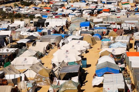 イスラム組織ハマスは１０日、仲介者が提示した休戦案をイスラエルが事実上拒否したため、パレスチナ自治区ガザの休戦合意に向けた取り組みが振り出しに戻ったとの見方を示した。２月撮影（２０２４年　ロイター/Ibraheem Abu Mustafa）