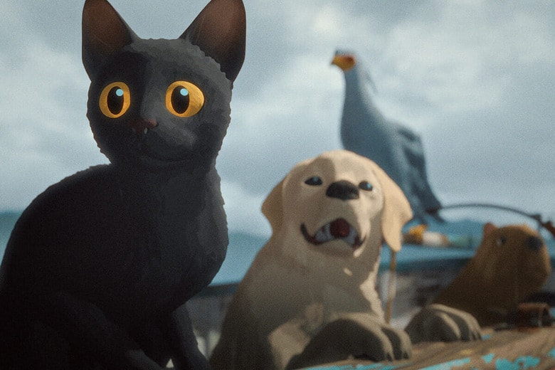 アニメ映画『Flow』のネコとラブラドール　©DREAM WELL STUDIO, SACREBLEU PRODUCTIONS &amp; TAKE FIVE.