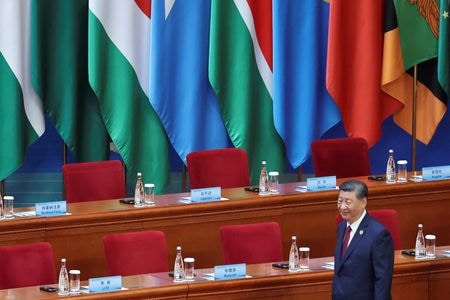 　９月５日、中国の習近平国家主席は中国とアフリカ諸国が参加する「中国アフリカ協力フォーラム」の首脳会議で演説した。アフリカへの５１０億ドルの資金拠出や少なくとも１００万人の雇用創出を約束した（２０２４年　ロイター/Florence Lo）