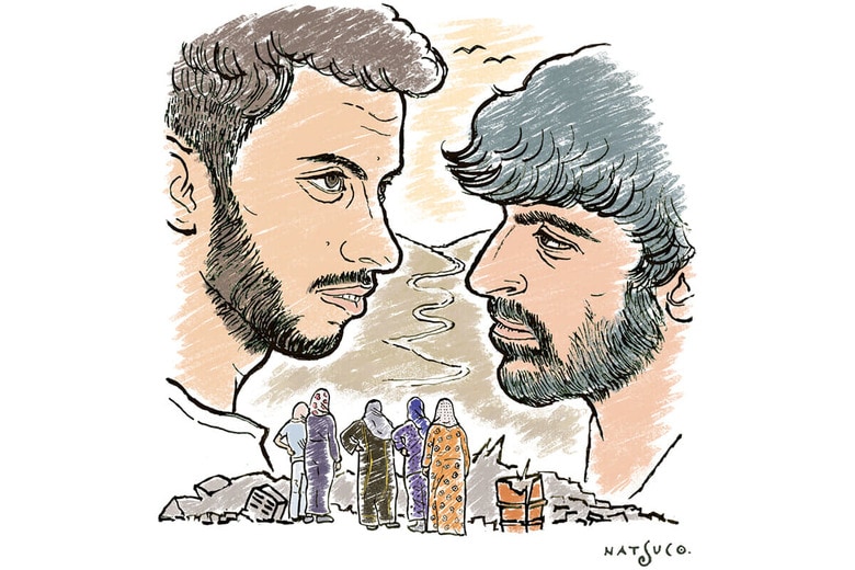 ILLUSTRATION BY NATSUCO MOON FOR NEWSWEEK JAPAN