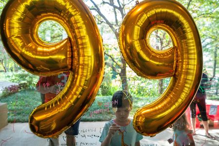 　９月３０日、カーター元米大統領の９９歳の誕生日を祝うイベントが、地元の南部ジョージア州などで週末に開かれた（２０２３年　ロイター/Elijah Nouvelage）