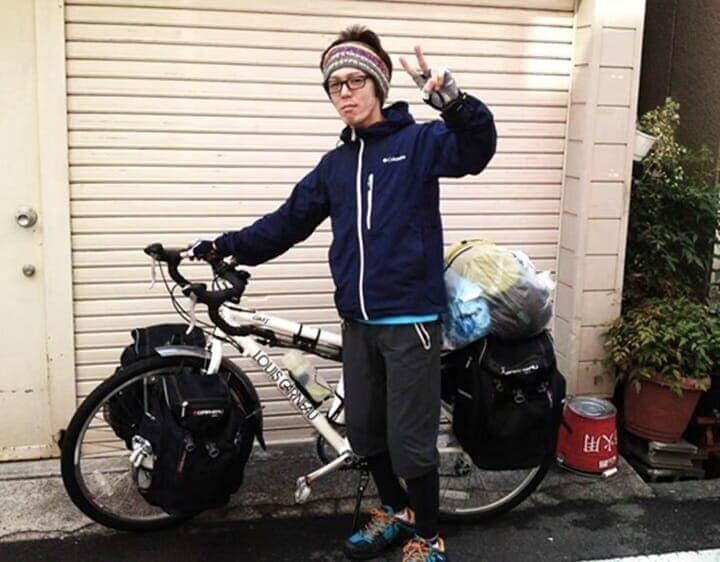 自転車で日本全国を巡るつもりだった15年前の宇海くん（写真：本人提供）