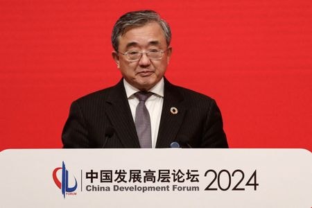 　５月６日、米国務省は、中国の劉振民・気候変動担当特使（写真）が今月８─９日にワシントンを訪れると明らかにした。写真は北京で３月撮影（２０２４　ロイター／Jing Xu）