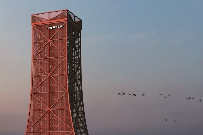 建設が進むH2グリーンスチールの新プラントはCO2排出量を約95%減らす　H2GS/SANDELLSANDBERG