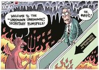 戦争を正当化したラムズフェルドの「名言」が、自らを苦しめる（パックン）