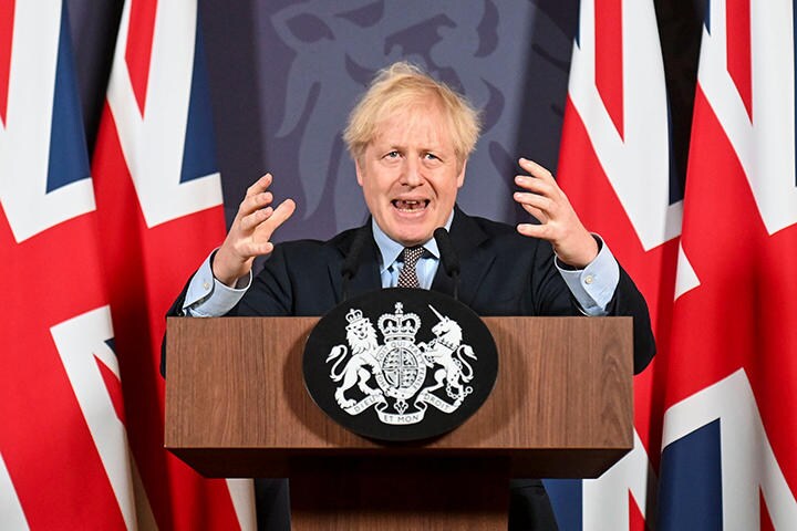 英ジョンソン首相の作戦勝ちか？（2020年12月24日）　Paul Grover /Pool via REUTERS