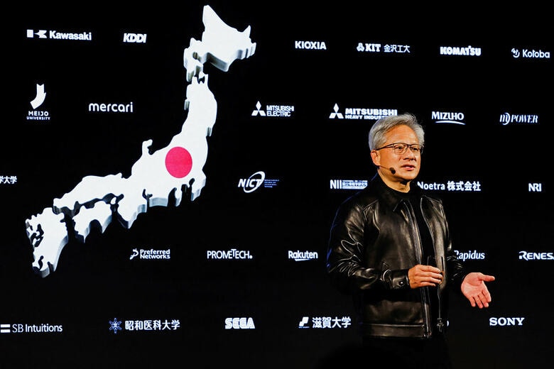 NVIDIAのジェンスン・フアンCEO（7月16日、東京）　Manami Yamada-REUTERS