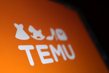　格安電子商取引（ＥＣ）サイト「Ｔｅｍｕ（テム）」を展開する中国のＰＤＤホールディングスが１８日発表した第３・四半期決算は、調整後の利益が前年同期比１４％増の３１３億８０００元（１株当たり２１．０８元＝２．９７ドル）となり、１株利益はアナリスト予想平均の１６．８４元を上回った。写真はＴｅｍｕのロゴ。５月に撮影（２０２５年　ロイター/Dado Ruvic）