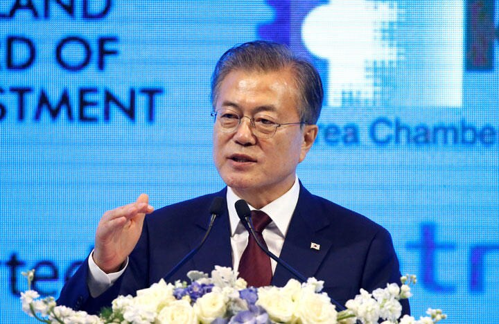 文大統領はGSOMIA破棄が米韓関係にまで影響することを懸念しているらしい　Soe Zeya Tun-REUTERS