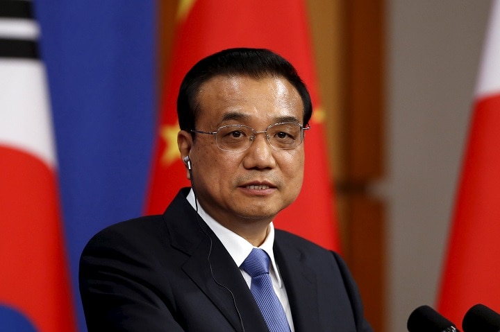 2015年、ソウルで開催された日中韓首脳会談における李克強首相  Kim Hong-Ji- REUTERS