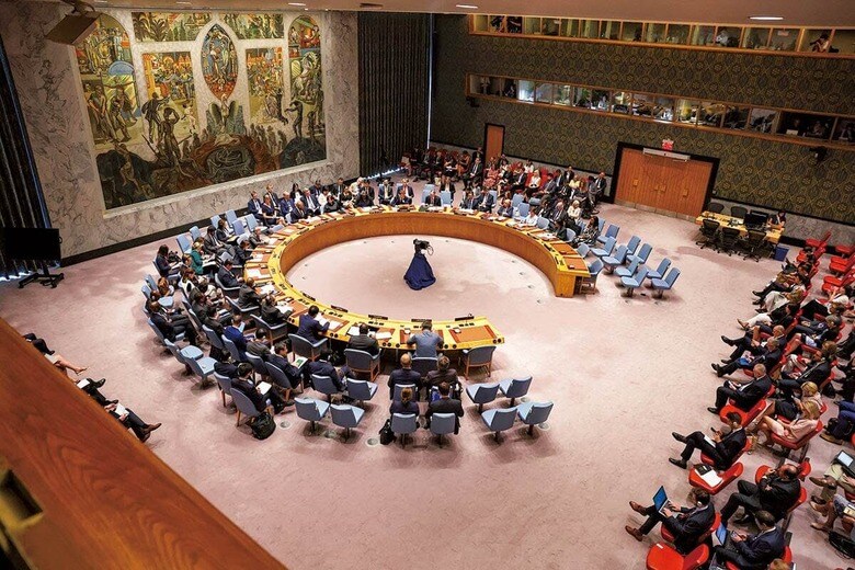 国際社会の意向に反する拒否権行使に不満が高まっている　SPENCER PLATT/GETTY IMAGES