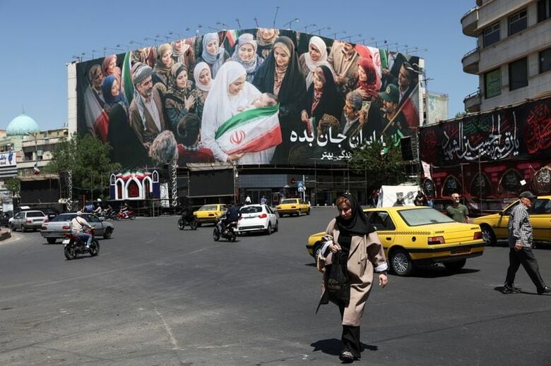 テヘランで25日撮影の提供写真 Majid Asgaripour/WANA (West Asia News Agency) via REUTERS