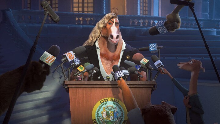 午年を意識したズートピアの新市長