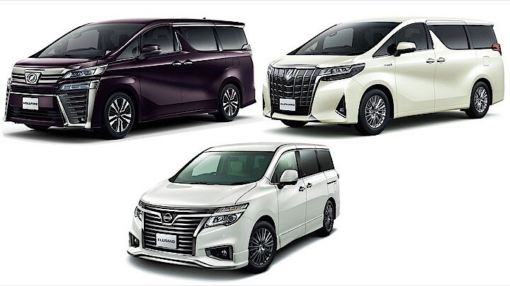 以前はエルグランドが王者でしたが、今は…（写真：トヨタグローバルニュースルーム、日産自動車ニュースルーム）