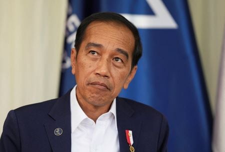 ロシアのプーチン大統領は３０日、モスクワでインドネシアのジョコ大統領と会談した。写真はジョコ大統領。代表撮影（２０２２年　ロイター）