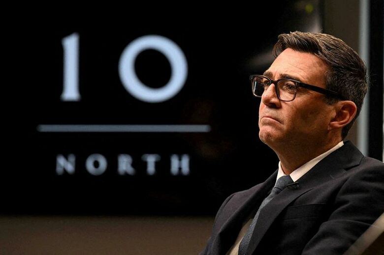 バーナム英首相。7月24日、英マンチェスターで撮影。Jeff Overs/BBC/Handout via REUTERS