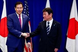 茂木外相がルビオ米国務長官と電話会談、ＩＣＣ制裁で「意思疎通を継続」