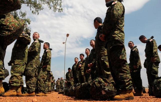 　３月１０日、日本政府は南スーダンに派遣している陸上自衛隊のＰＫＯから撤収する方針を固めた。首都ジュバで昨年１２月撮影（２０１７年　ロイター／Jok Solomun）