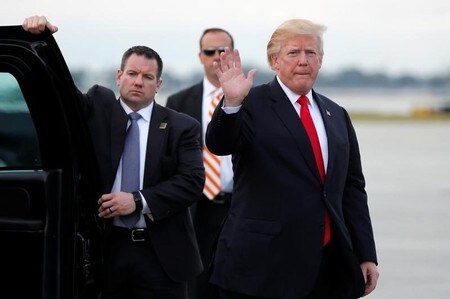 　１月４日、トランプ米大統領は、韓国の文在寅大統領と電話会談し、来月開催される平昌冬季五輪の期間中に米韓合同軍事演習を行わない考えを示した。１日撮影（２０１８年　ロイター／Jonathan Ernst）