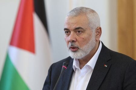 ７月３１日、イスラム組織ハマスは、イスマイル・ハニヤ最高指導者がイランの首都テヘランで暗殺されたと発表した。写真は３月、イランのテヘランで撮影。提供写真（２０２４　ロイター／WANA）