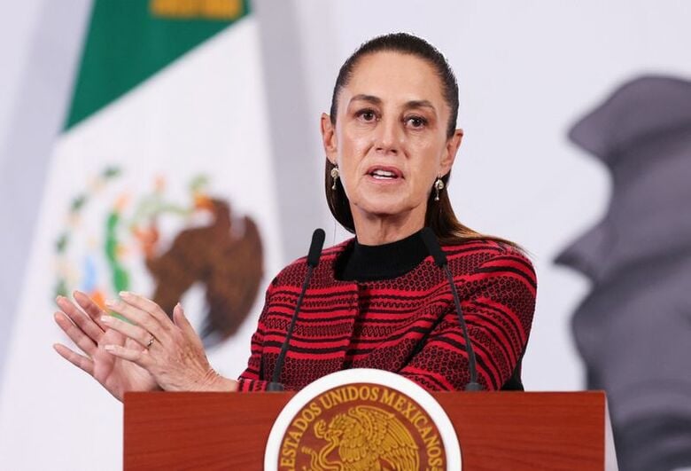 メキシコのシェインバウム大統領。3月30日、メキシコ市で撮影。 REUTERS/Quetzalli Nicte-Ha