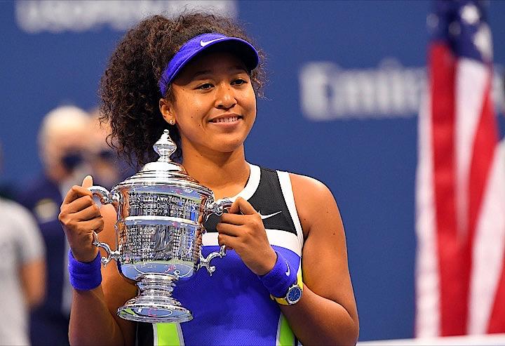 テニスの全米オープンでは、大坂なおみが同大会2回目の優勝を達成。コート内外での新たなスターとしての地位を確立させた(2020年　ロイター/Danielle Parhizkaran-USA TODAY Sports)
