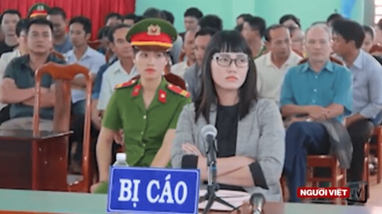 女性人権活動家にベトナムの司法当局は有罪判決が出したが……　Người Việt Daily News / YouTube